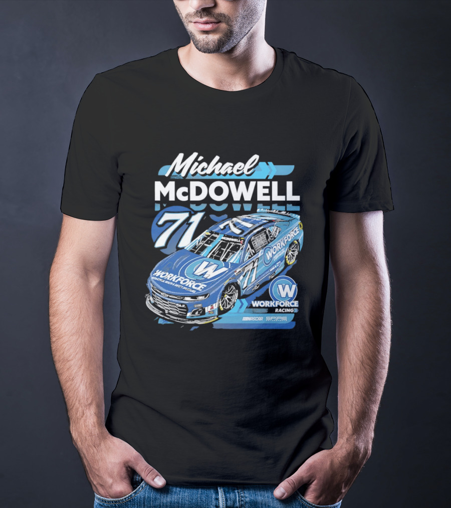 Michael McDowell 71 Workforce NASCAR Spire Motorsports Chevrolet Camaro ZL1 T-Shirt