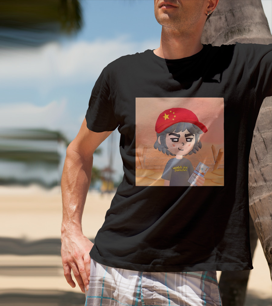 World's Best Trencher China Play Together Red Star Cap Cartoon T-Shirt