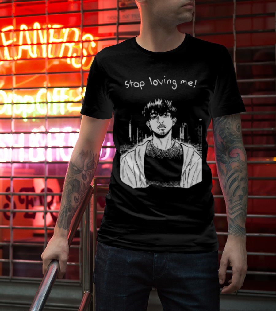 Stop Loving Me Manga Character Urban Scene T-Shirt