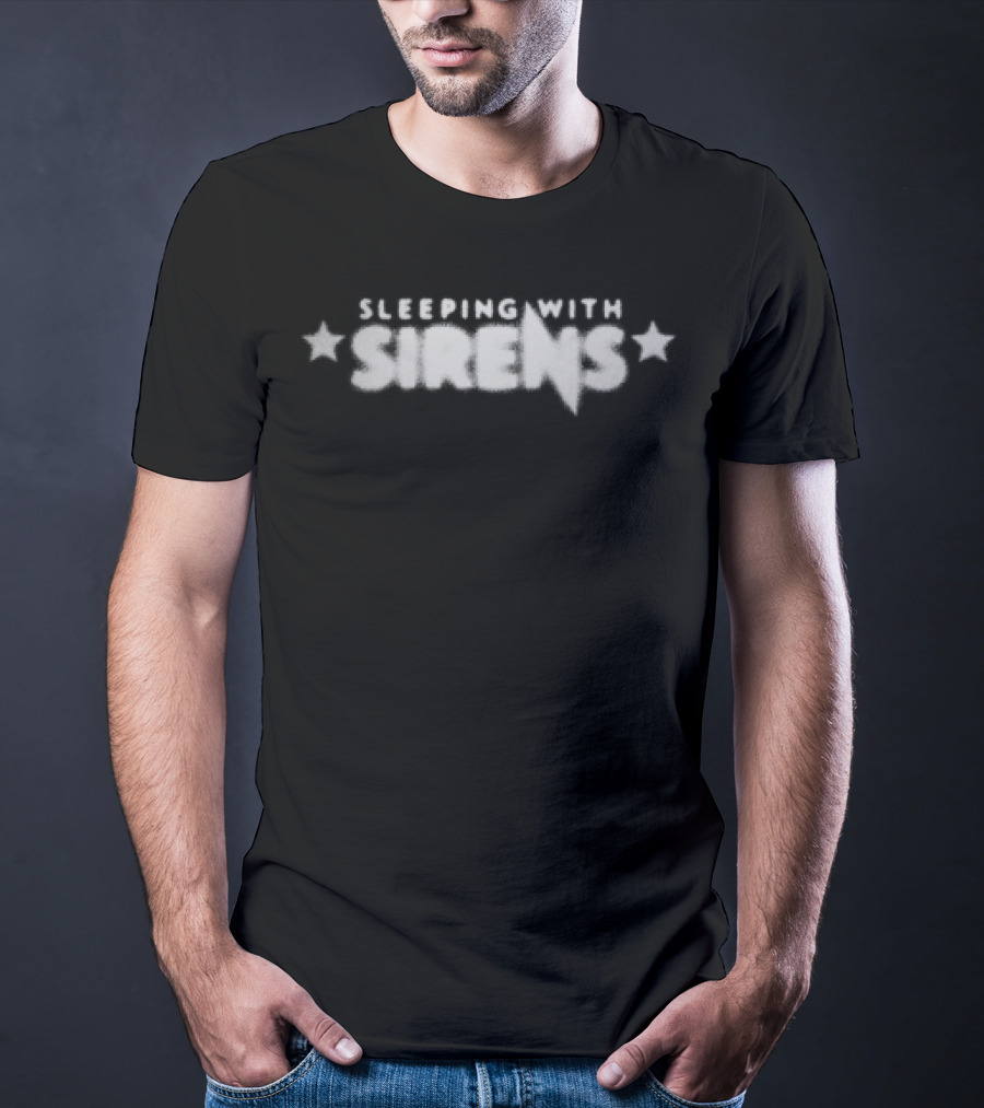 Sleeping With Sirens Starry Blurred Text T-Shirt