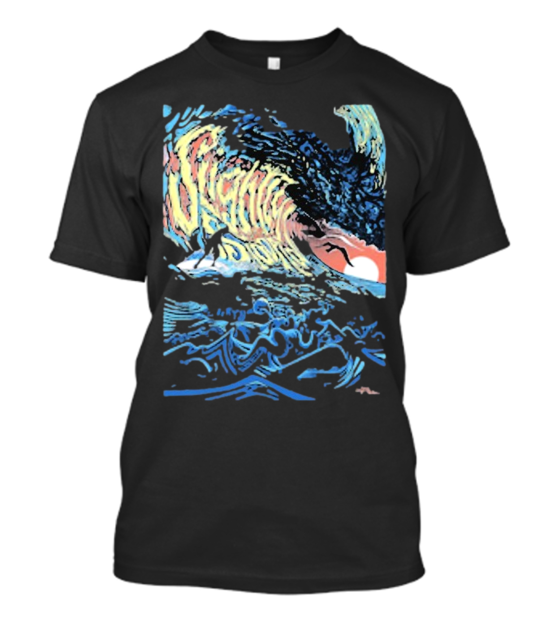 Slightly Stoopid Alders Surf Wave Sunset Sailboat Ocean Surfing T-Shirt