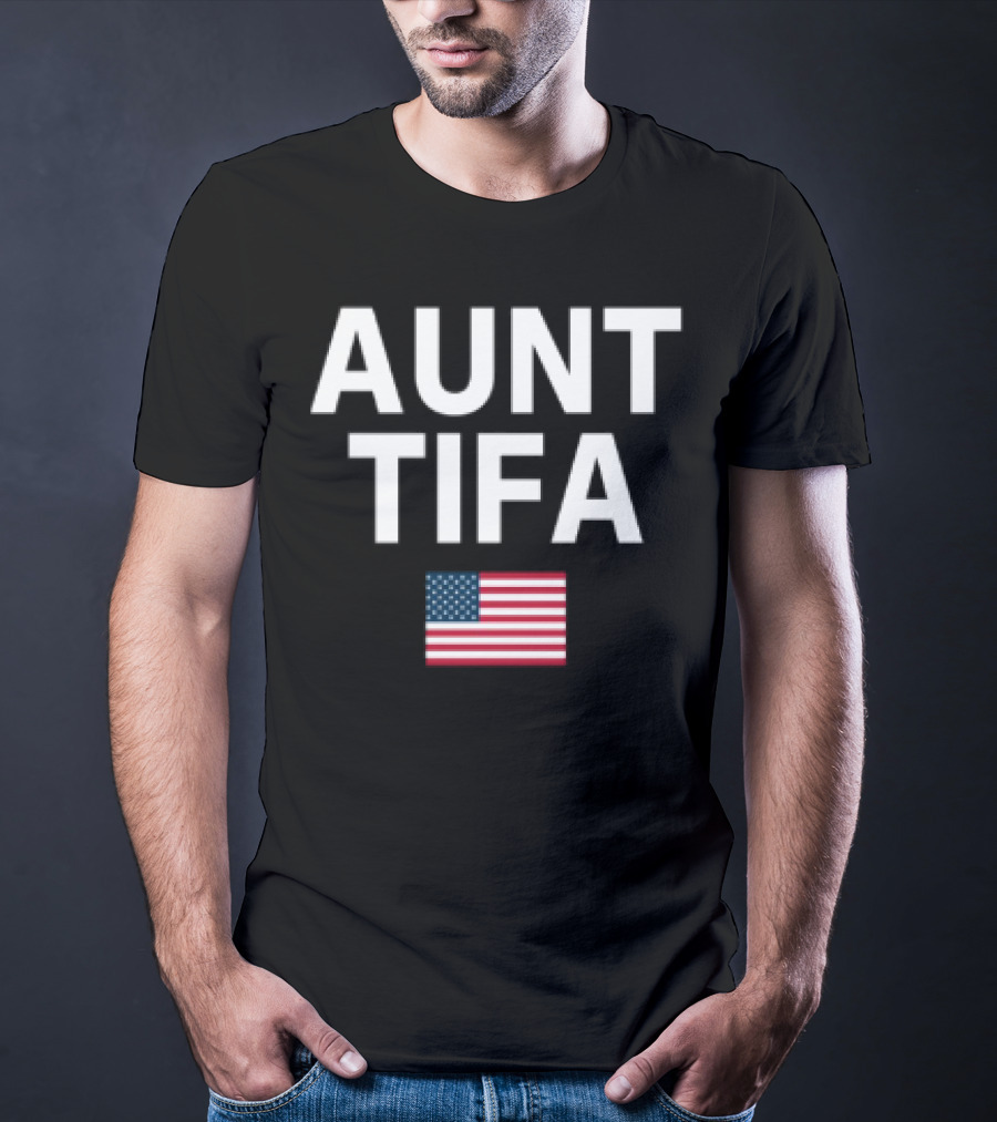 Aunt Tifa USA Flag Pride T-Shirt