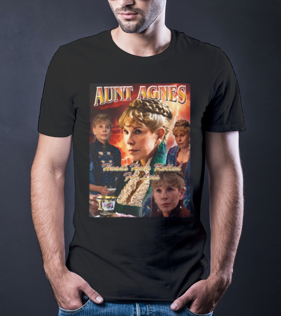 Aunt Agnes Heads Have Rolled For Less Lightning Tea Cup Collage T-Shirt