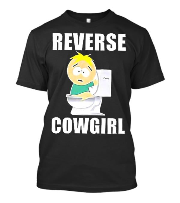 Butters Stotch South Park Reverse Cowgirl Toilet Scene T-Shirt