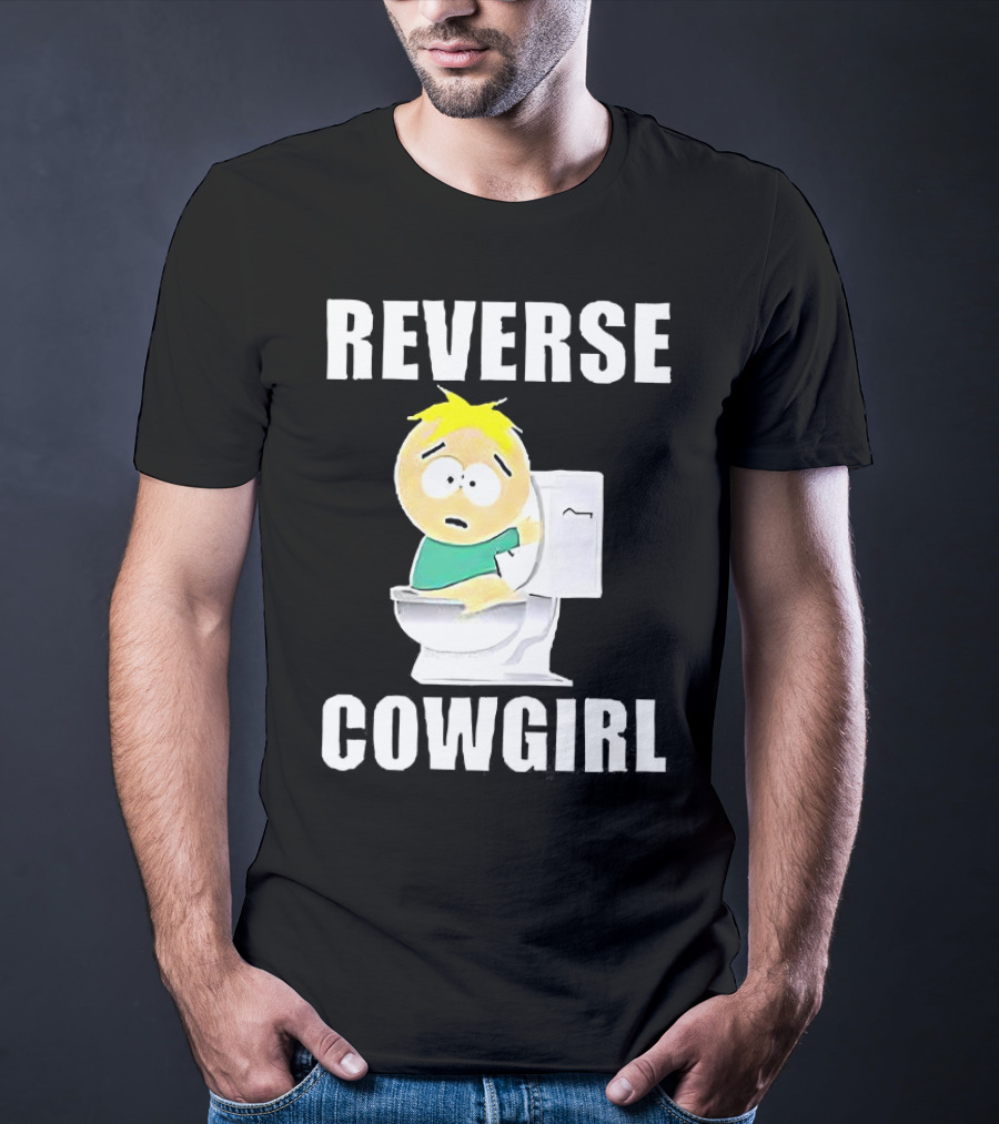 Butters Stotch South Park Reverse Cowgirl Toilet Scene T-Shirt