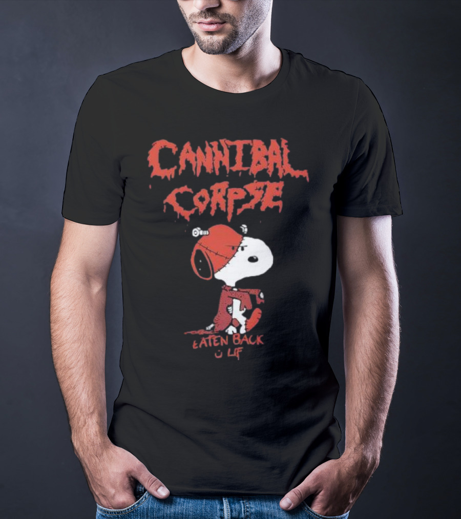 Cannibal Corpse Eaten Back To Life Snoopy Parody T-Shirt