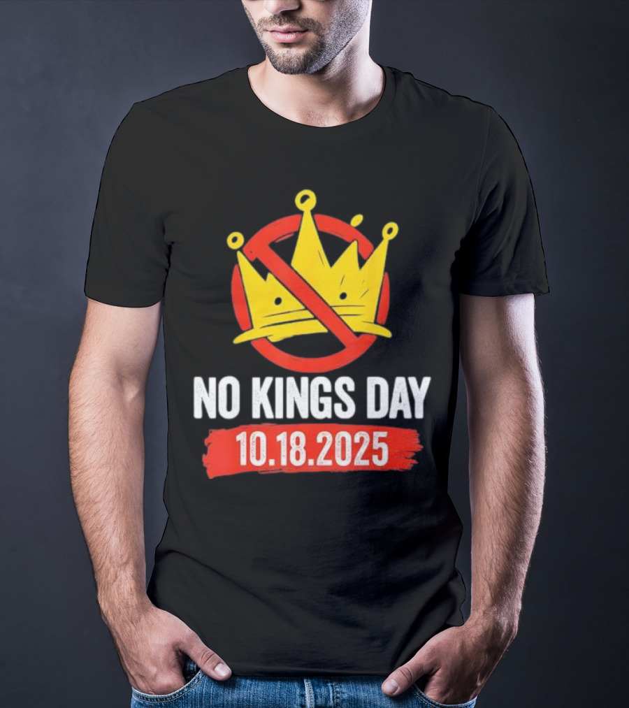 No Kings Day 10.18.2025 Crown Symbol T-Shirt