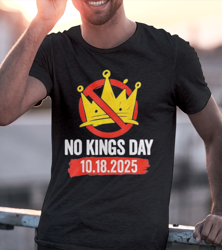 No Kings Day 10.18.2025 Crown Symbol T-Shirt