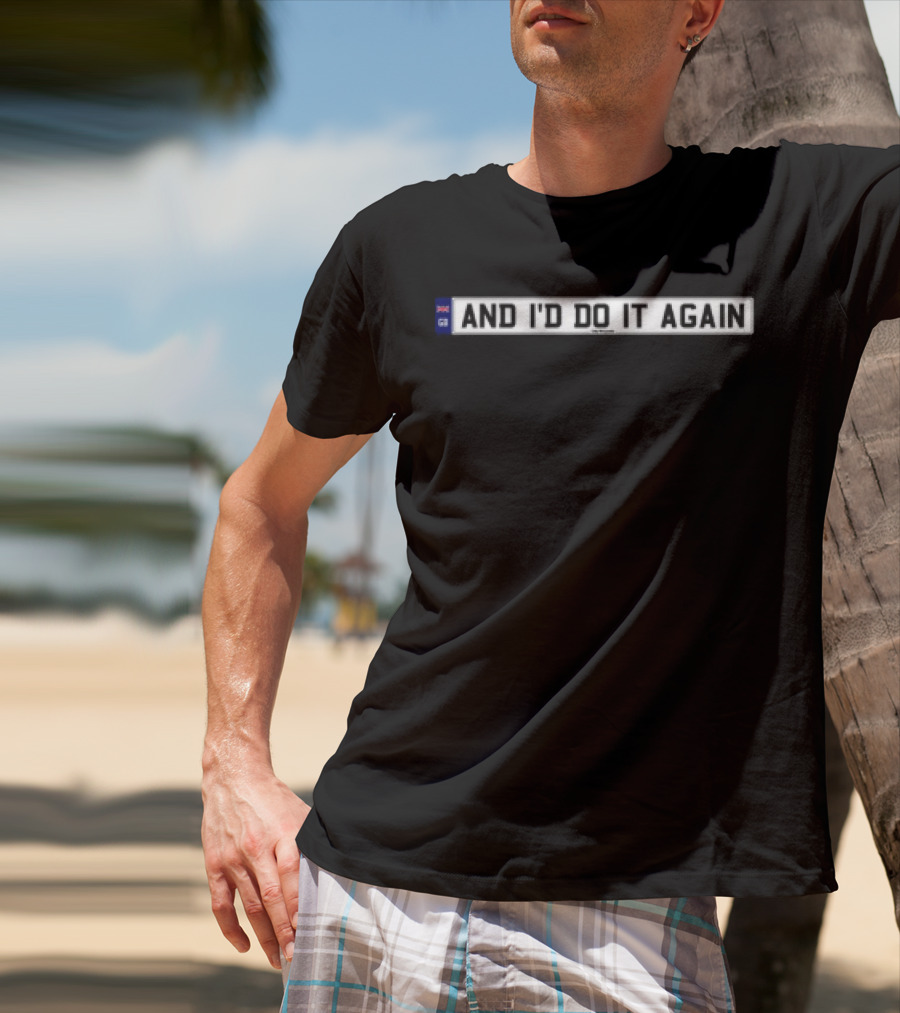 Only The Poets And I'd Do It Again UK Flag Icon T-Shirt