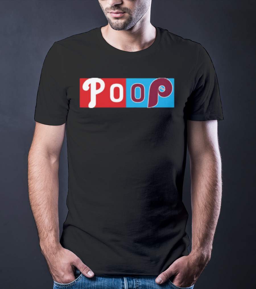 Philadelphia Baseball Parody Poop Game T-Shirt