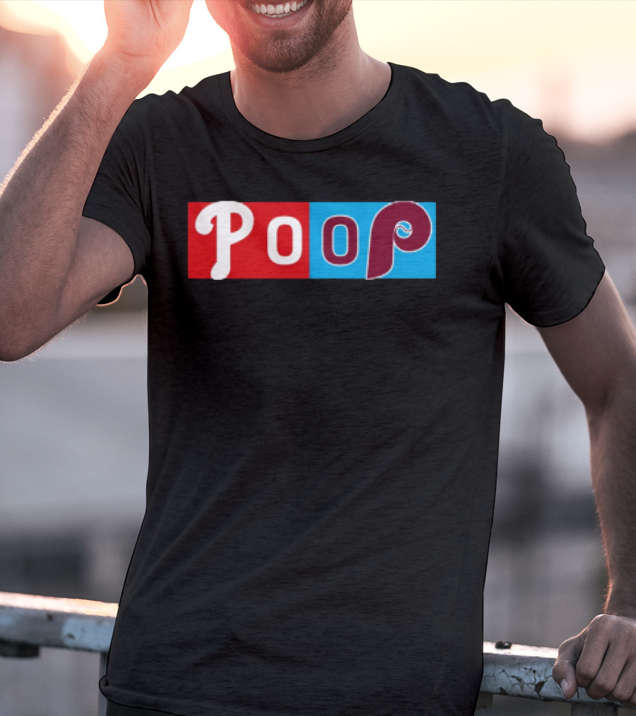 Philadelphia Baseball Parody Poop Game T-Shirt