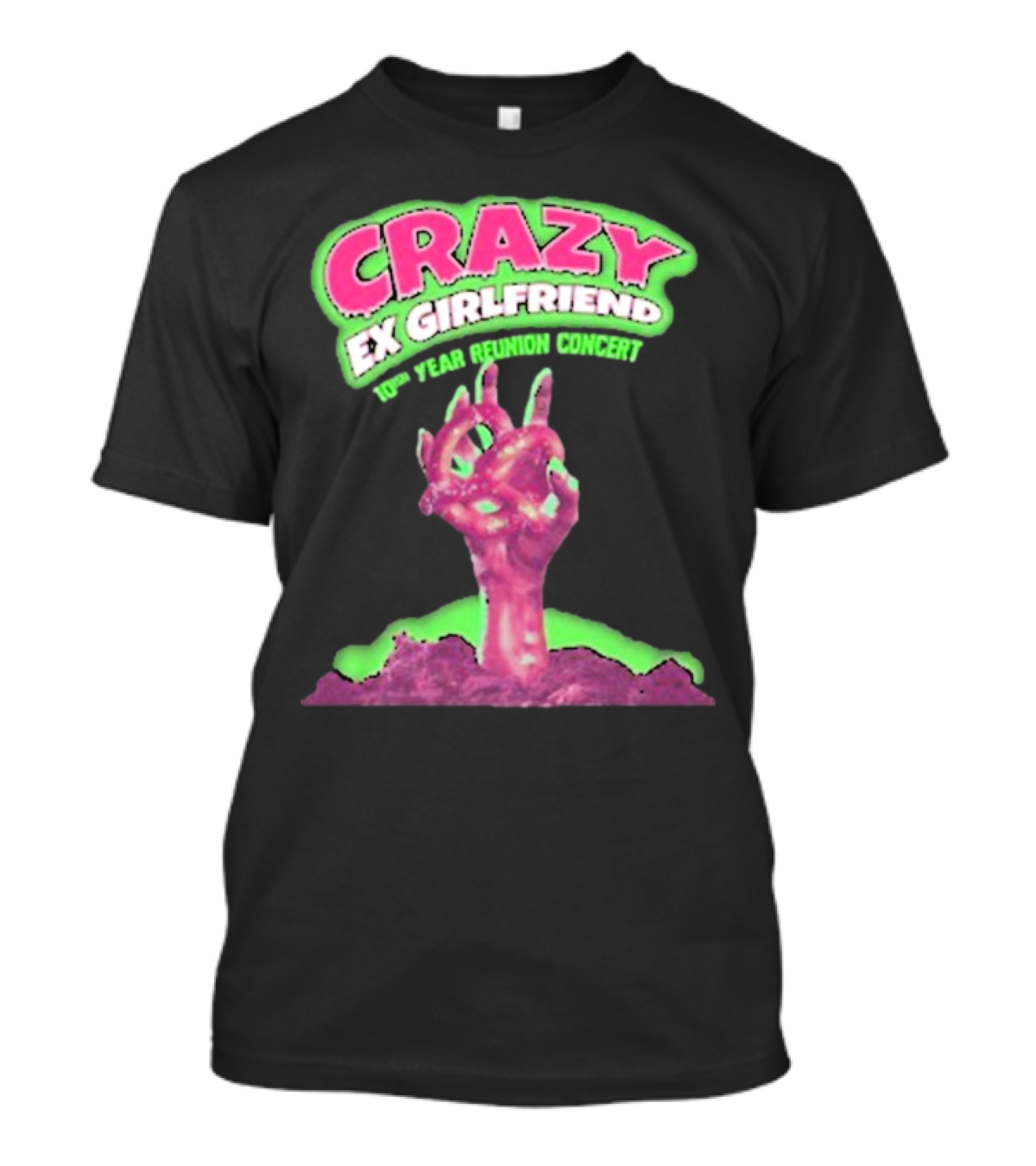 Rachel Bloom Crazy Ex Girlfriend 10th Year Reunion Concert Zombie Hand T-Shirt