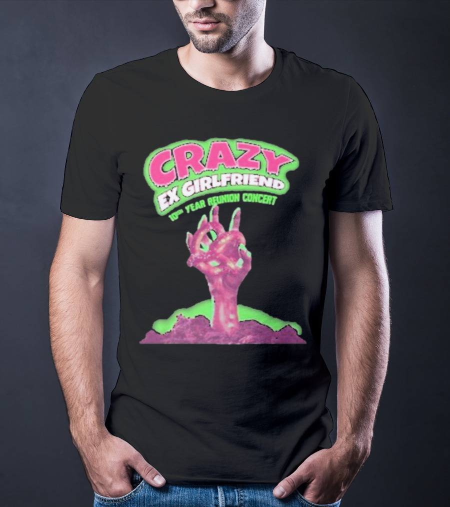 Rachel Bloom Crazy Ex Girlfriend 10th Year Reunion Concert Zombie Hand T-Shirt