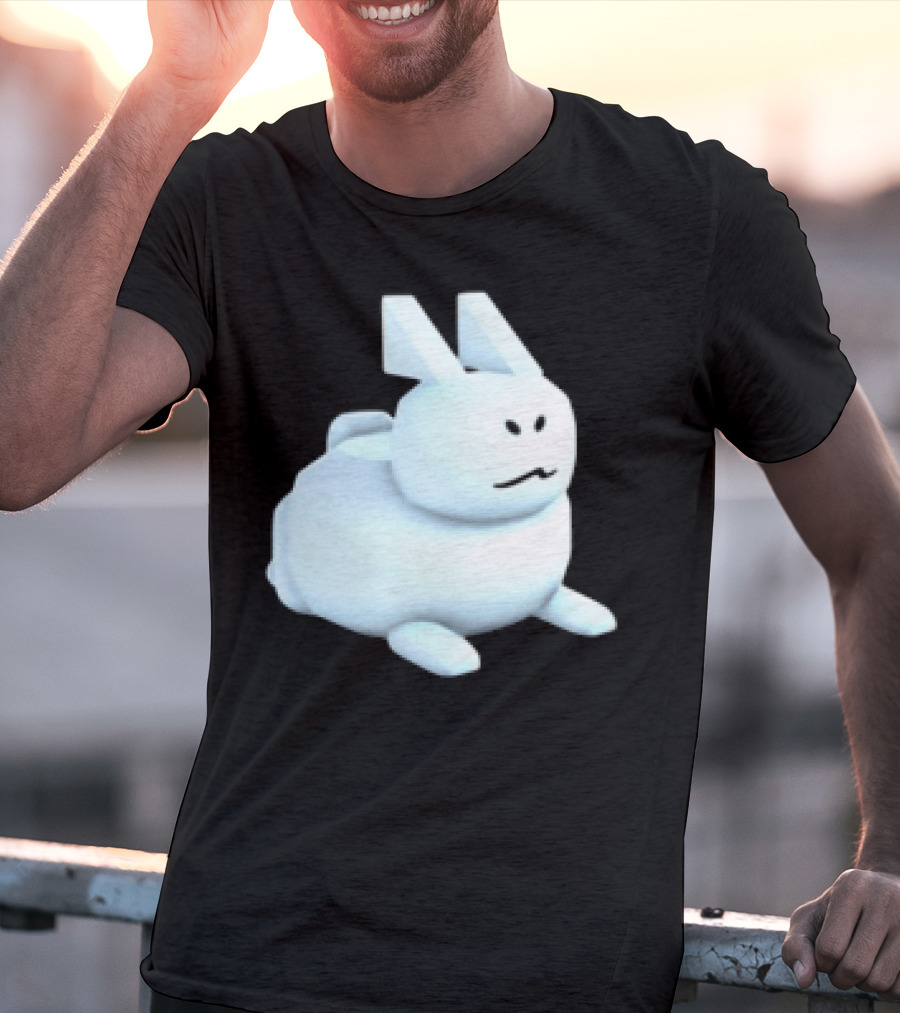 Reel Rebels Gubby Roblox Cute White Rabbit T-Shirt
