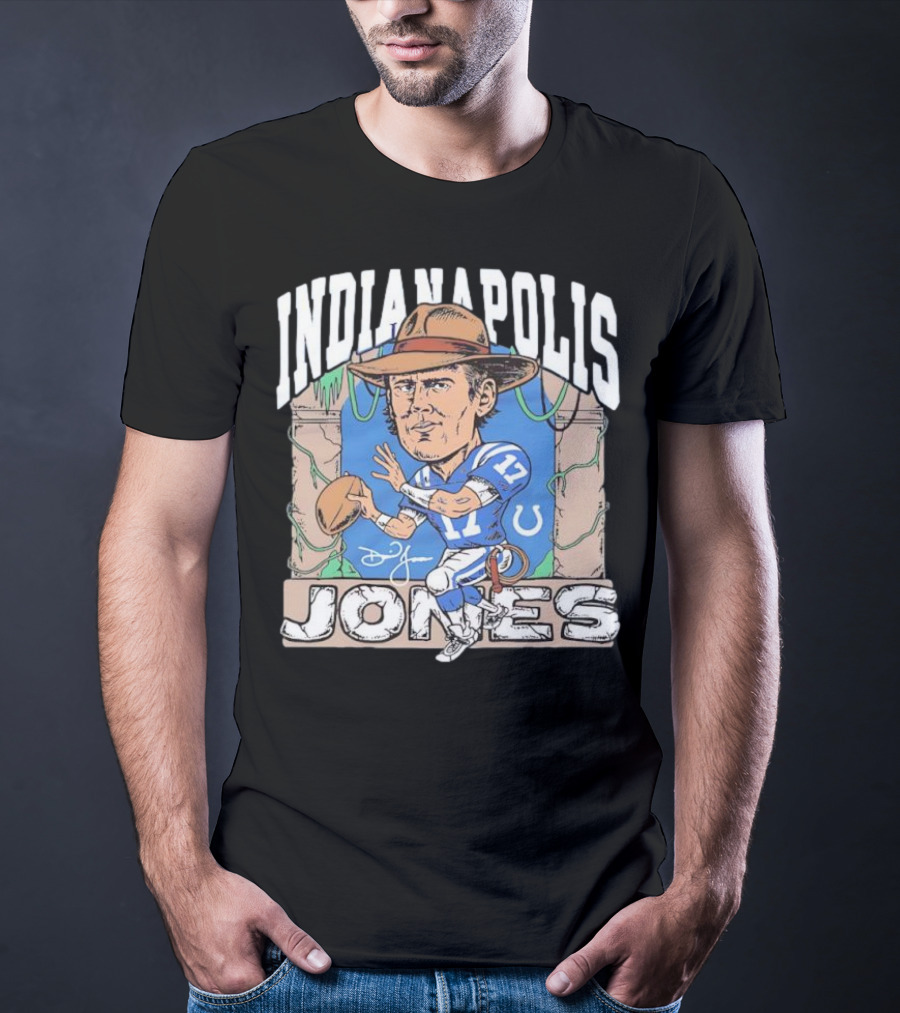 Indianapolis Jones Indianapolis Colts Daniel Jones Signature Adventure T-Shirt