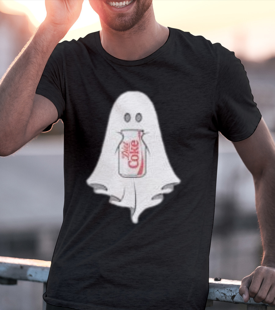 Ghost Drinking Diet Coke Can T-Shirt