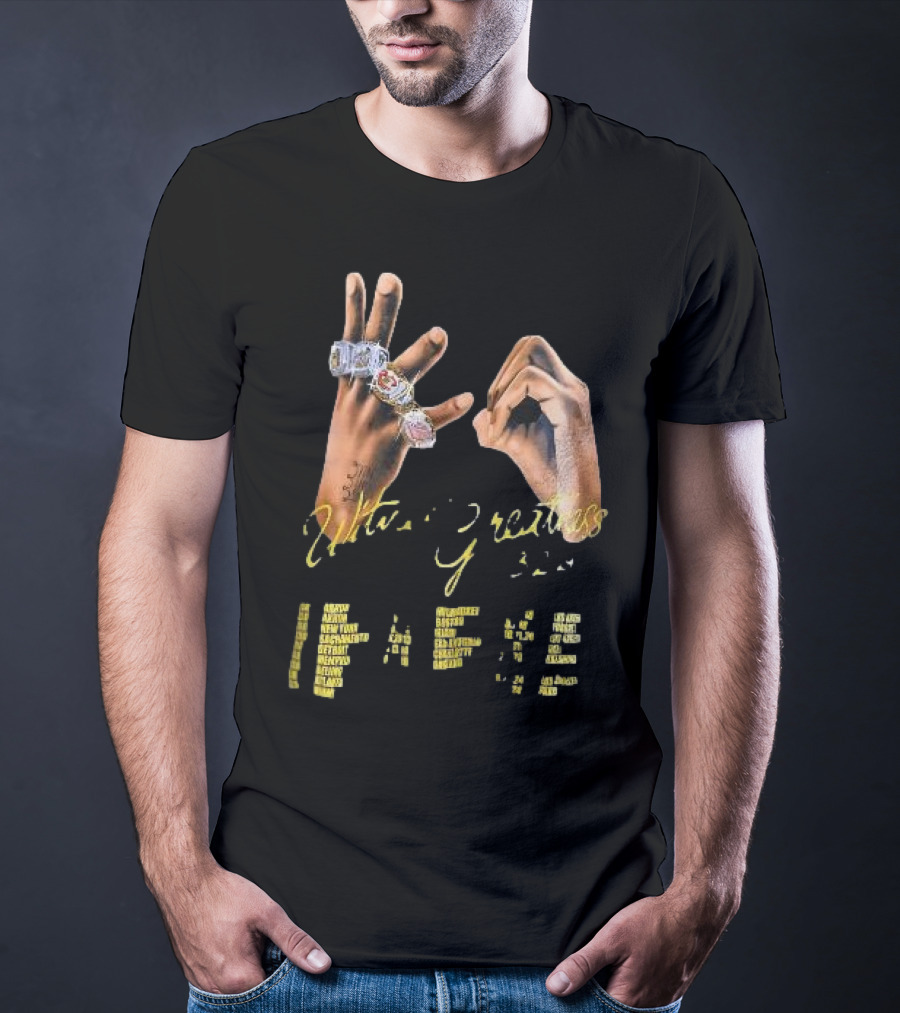 LeBron James Witness Greatness Rings Hands 23 GOAT Championship T-Shirt