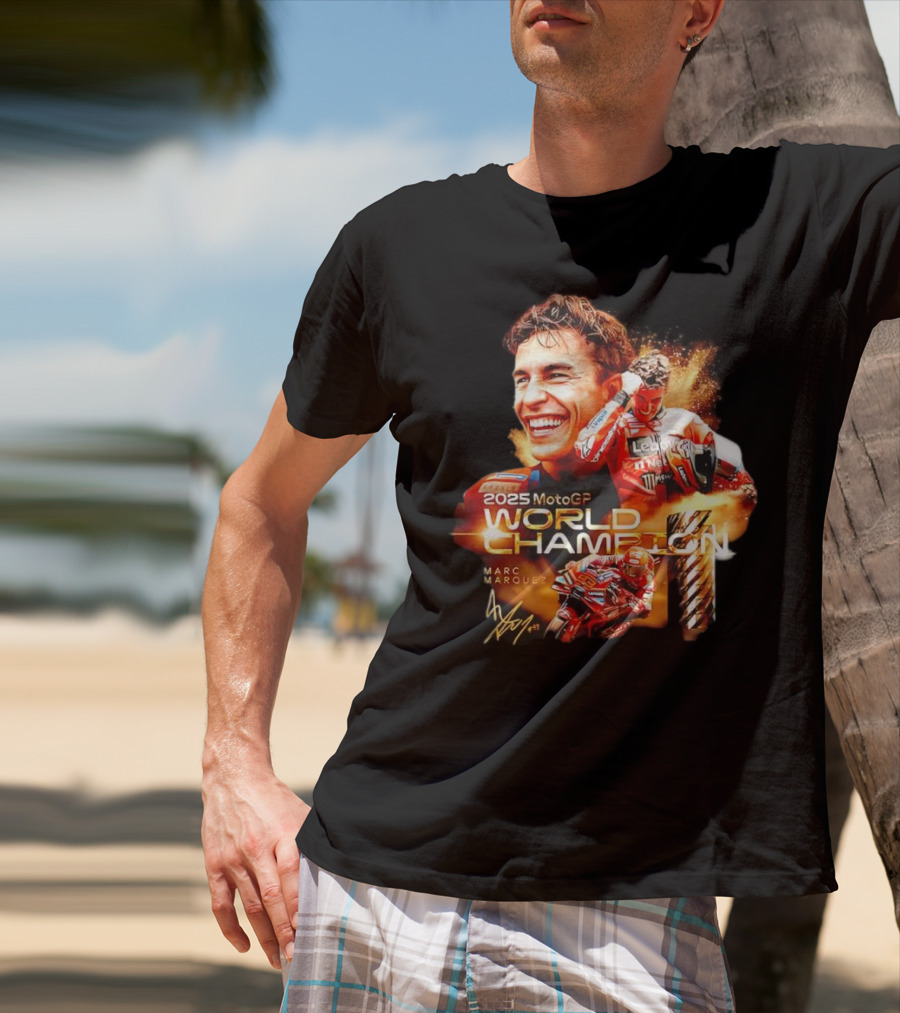 2025 MotoGP World Champion Marc Márquez Signature T-Shirt