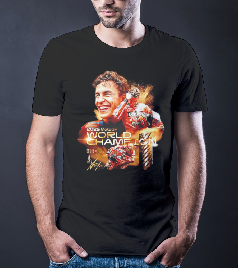 2025 MotoGP World Champion Marc Márquez Signature T-Shirt