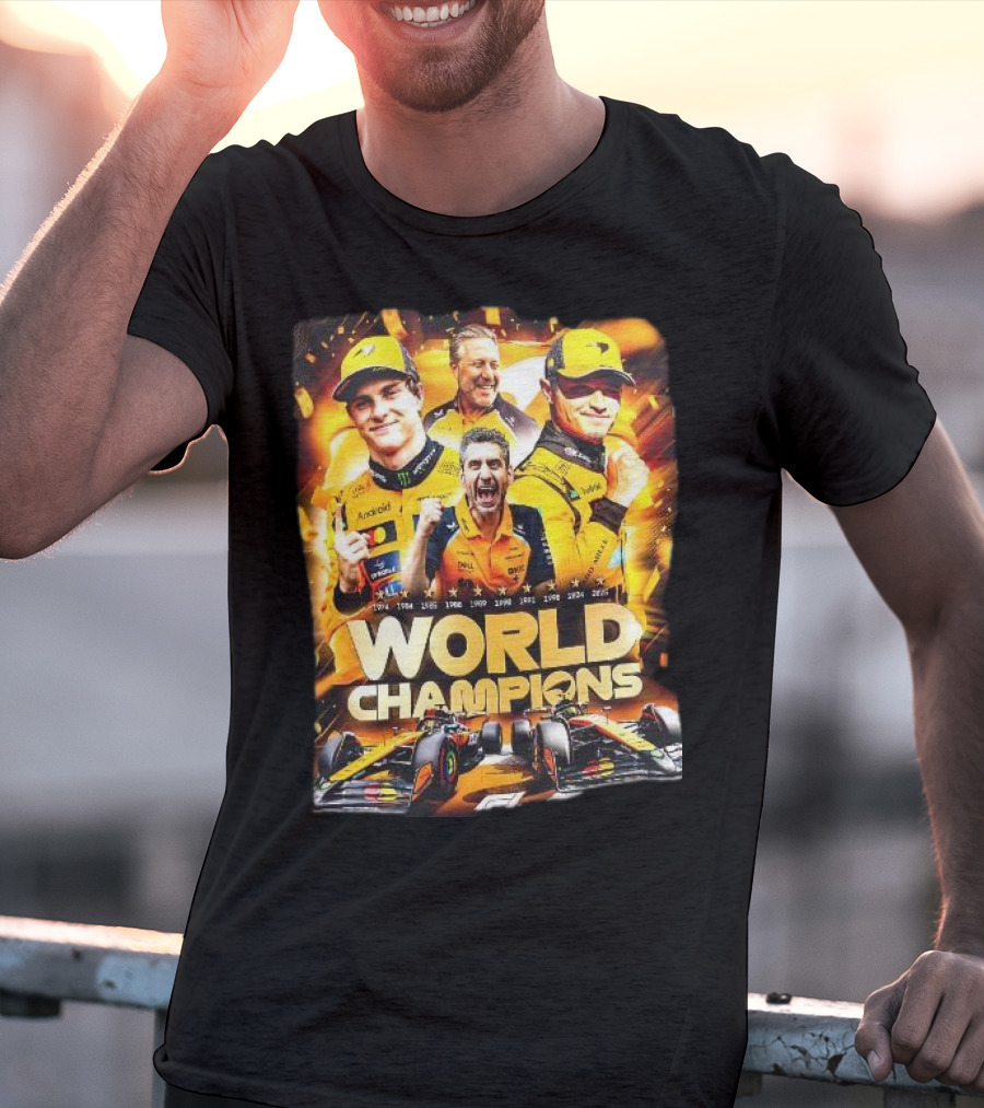 McLaren World Champions 2025 Racing Legends T-Shirt