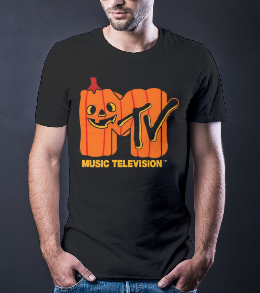 MTV Music Television Pumpkin Halloween T-Shirt