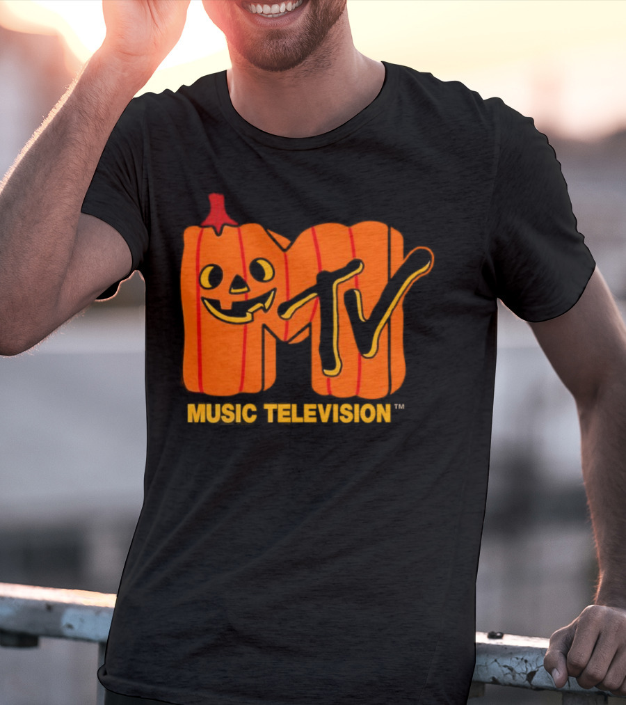 MTV Music Television Pumpkin Halloween T-Shirt