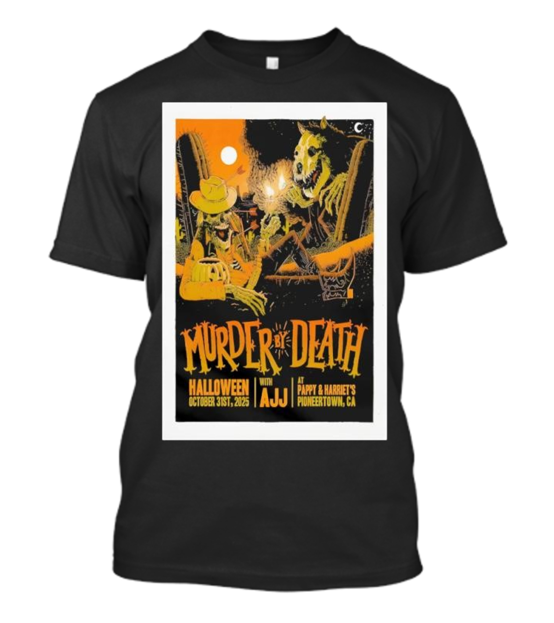 Murder By Death Halloween 2025 With AJJ Pioneertown Pappy & Harriet’s T-Shirt