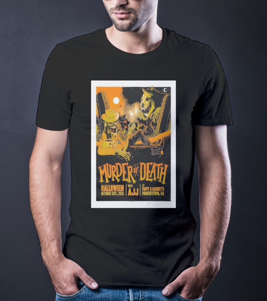Murder By Death Halloween 2025 With AJJ Pioneertown Pappy & Harriet’s T-Shirt
