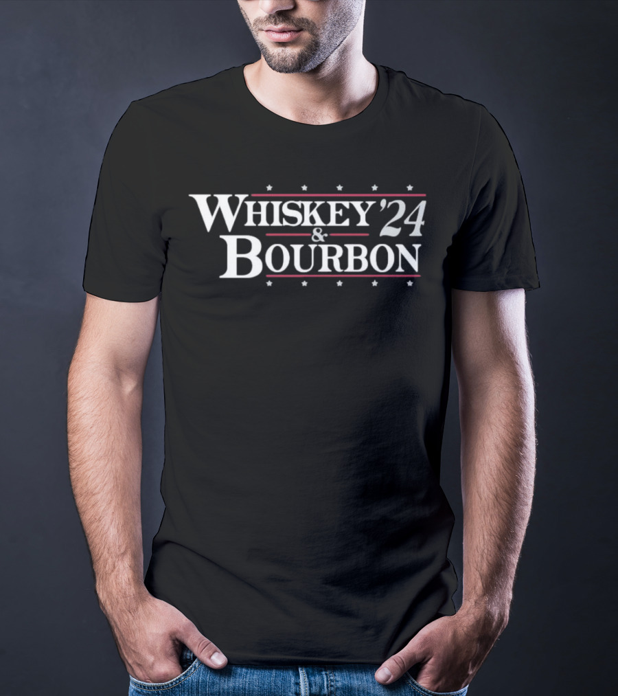 Whiskey 24 Bourbon Stars And Stripes ’24 Election T-Shirt