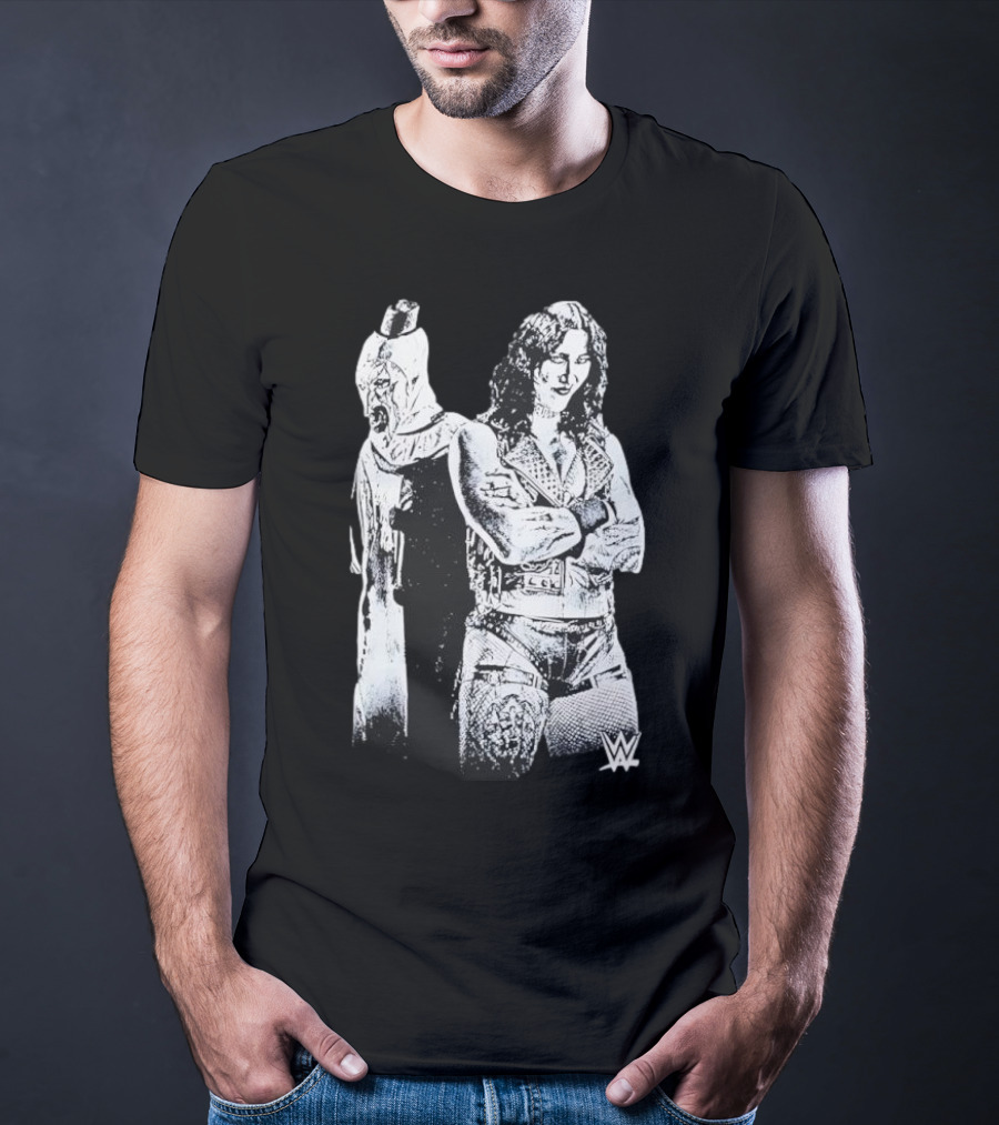 Rhea Ripley Terrifier WWE Collaboration Black Ripple Junction T-Shirt