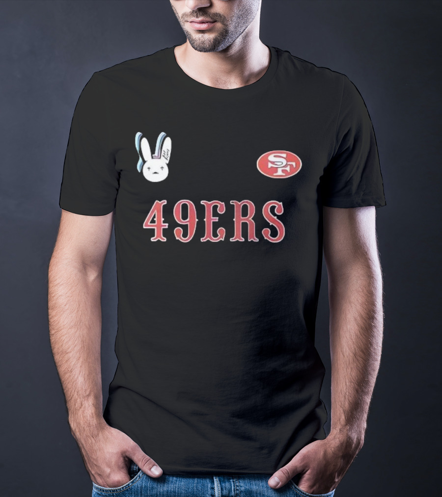 San Francisco 49ers Bad Bunny Super Bowl Lx Signature Bunny Mascot 49ers SF T-Shirt