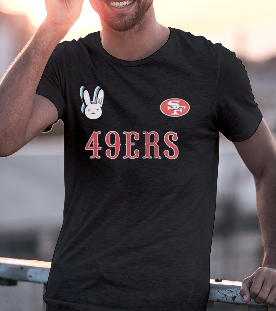 San Francisco 49ers Bad Bunny Super Bowl Lx Signature Bunny Mascot 49ers SF T-Shirt
