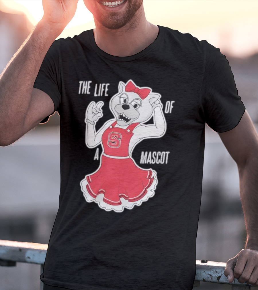 NC State Wolfpack The Life Of A Mascot Cheerful Character T-Shirt