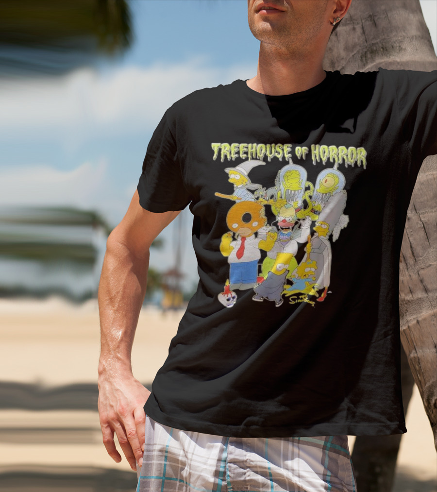 The Simpsons Treehouse Of Horror Characters Halloween Compilation T-Shirt
