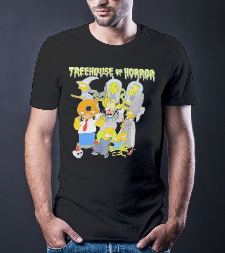 The Simpsons Treehouse Of Horror Characters Halloween Compilation T-Shirt