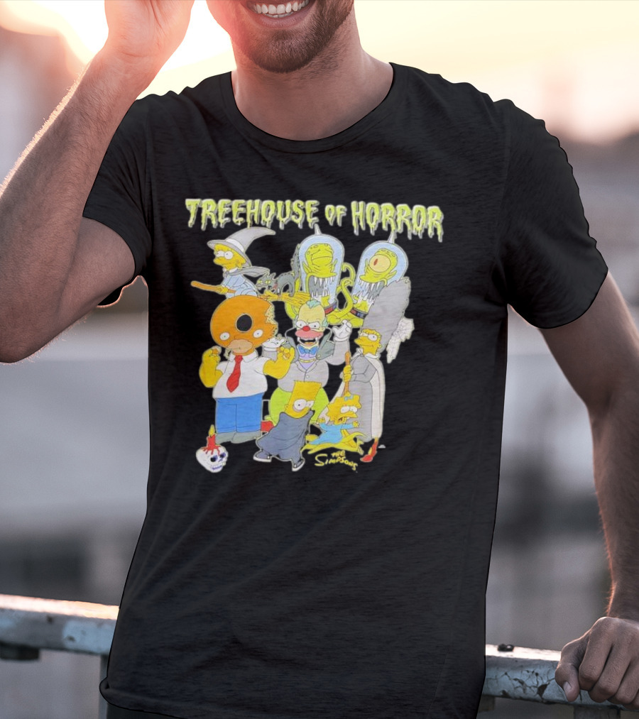 The Simpsons Treehouse Of Horror Characters Halloween Compilation T-Shirt