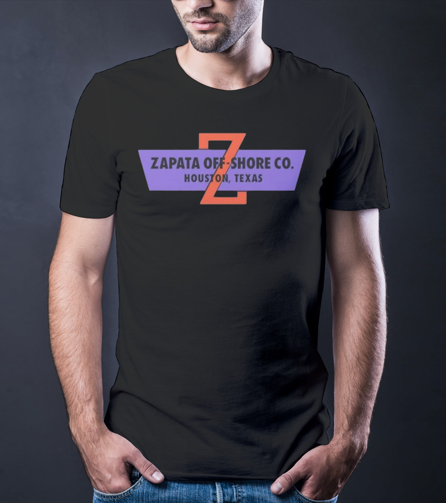Zapata Off Shore Co Houston Texas Z Emblem T-Shirt