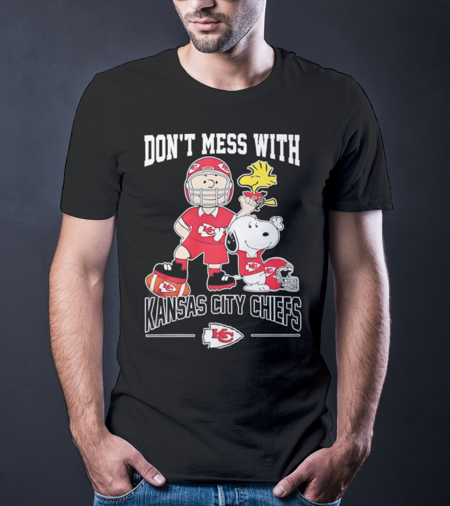 Don’t Mess With Kansas City Chiefs And Peanuts Characters Collaboration T-Shirt