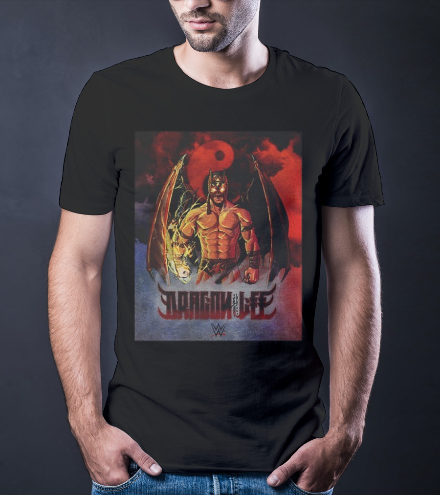 Dragon Lee WWE Superstar Wrestling Persona Artwork T-Shirt