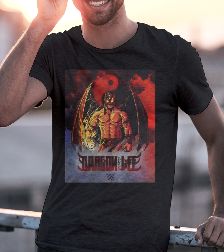 Dragon Lee WWE Superstar Wrestling Persona Artwork T-Shirt