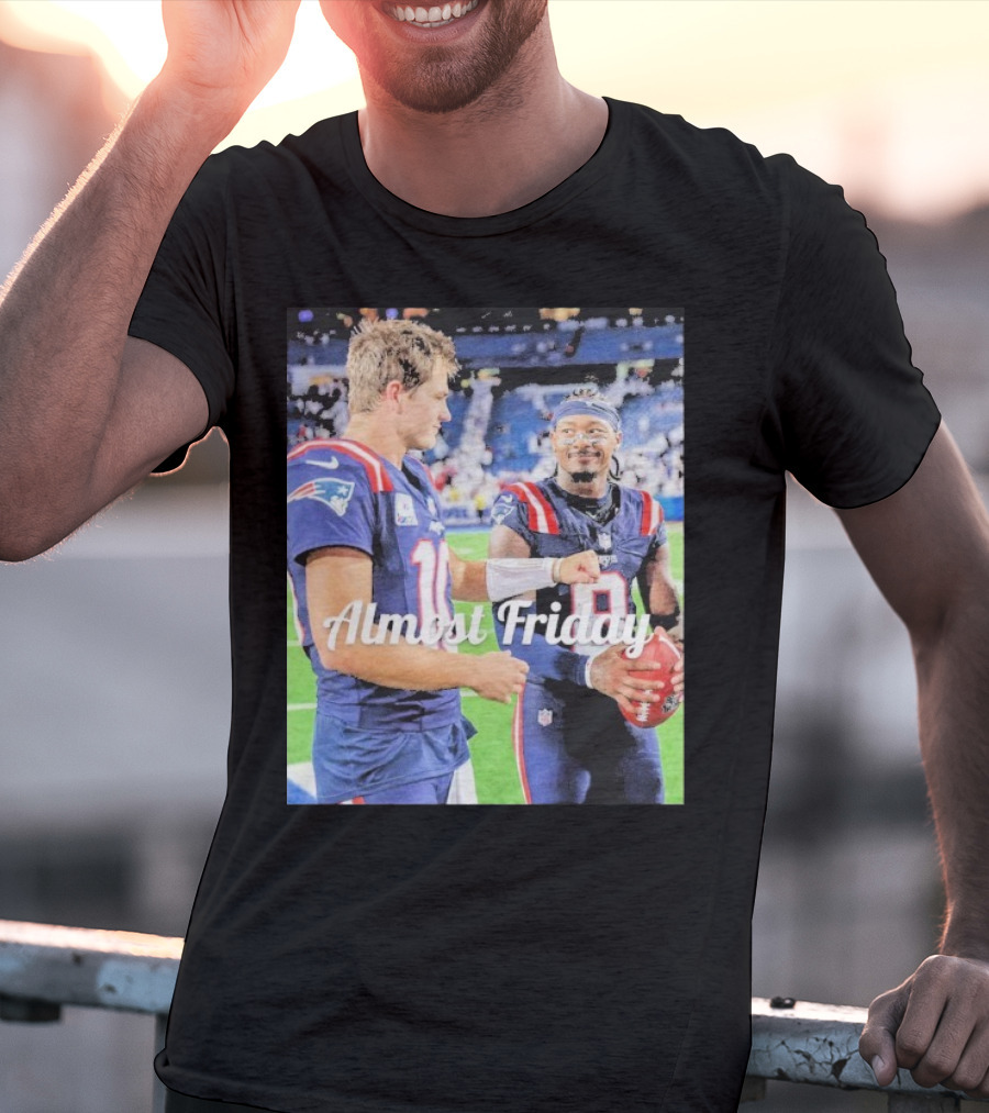 Almost Friday Drake Maye Stefon Diggs Football Moment T-Shirt