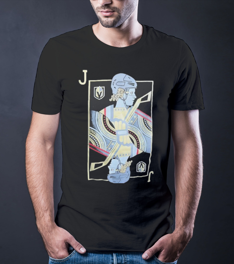 Fanatics Jack Eichel Vegas Golden Knights Playing Card Artwork Star Pattern T-Shirt