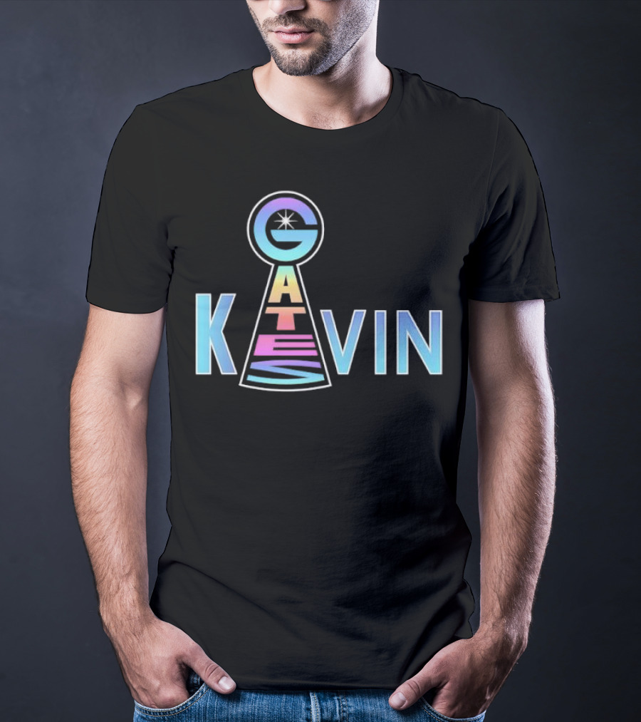 Kevin Gates Keyhole Gradient Text Art T-Shirt