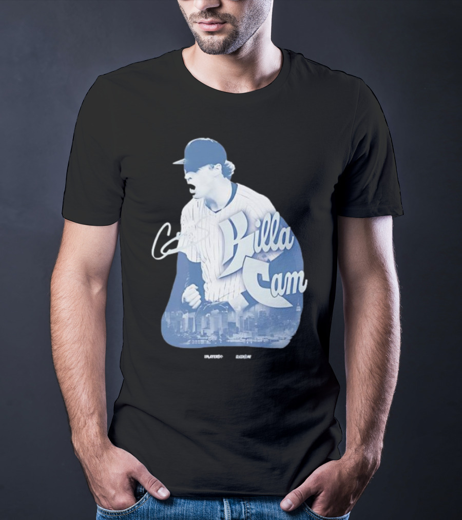 Killa Cam New York Yankees Cityscape Pitcher Style T-Shirt