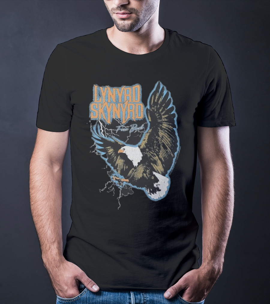 Lynyrd Skynyrd Free Bird Lightning Eagle Vintage Style T-Shirt