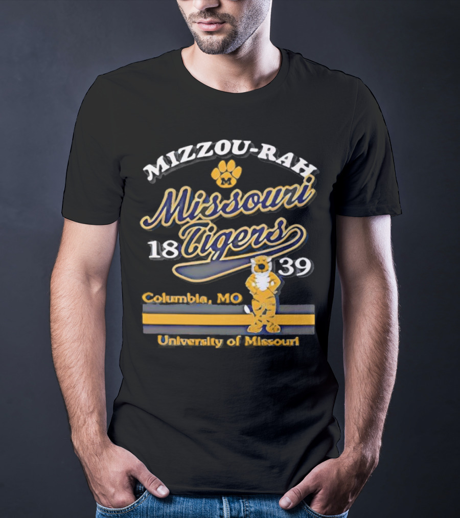 Mizzou Rah Truman Paw Missouri Tigers 1839 Columbia MO University Of Missouri T-Shirt