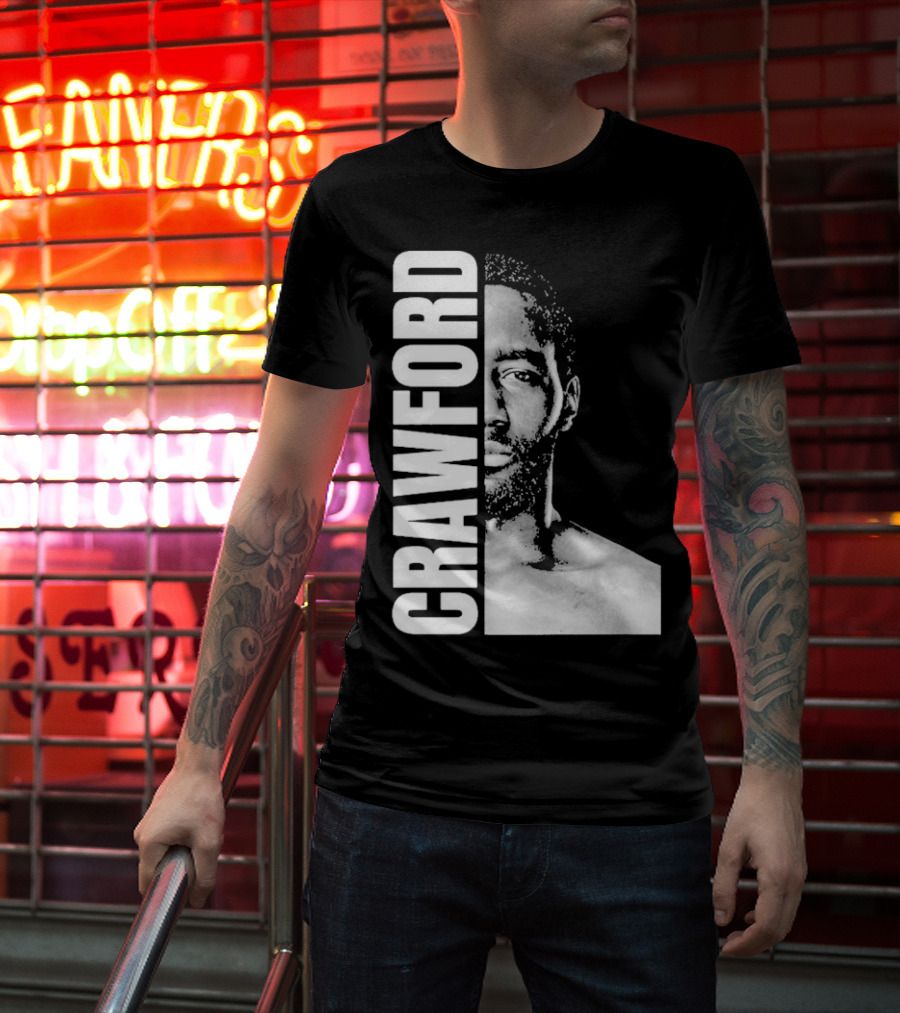 Crawford Face Of Boxing Terence Black And White Style T-Shirt