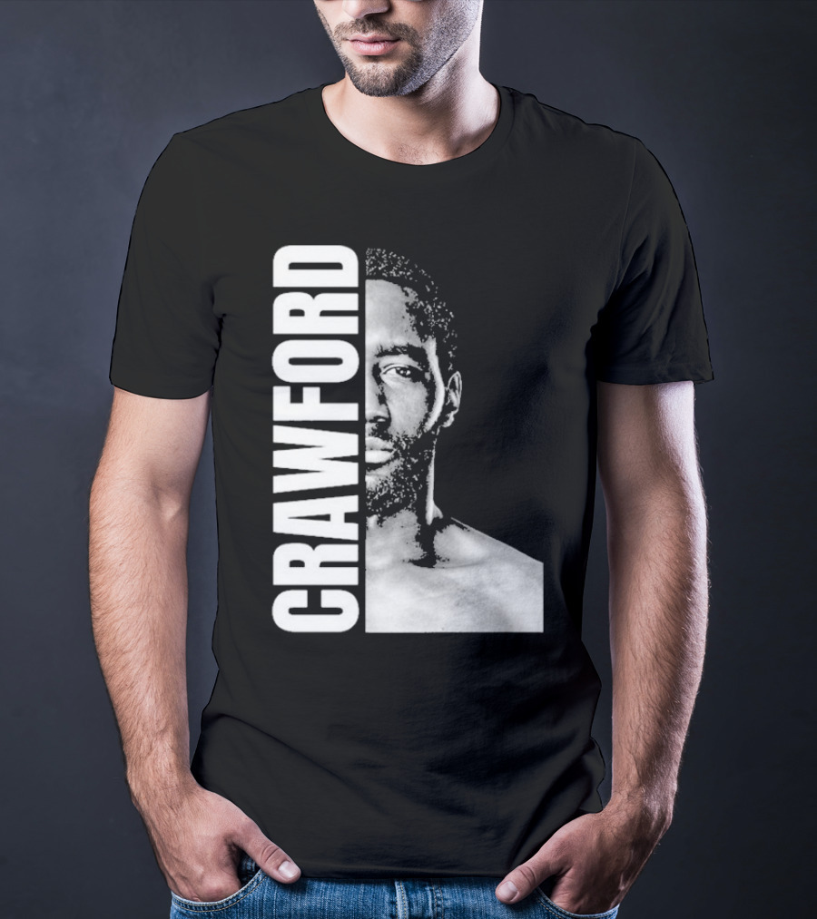 Crawford Face Of Boxing Terence Black And White Style T-Shirt
