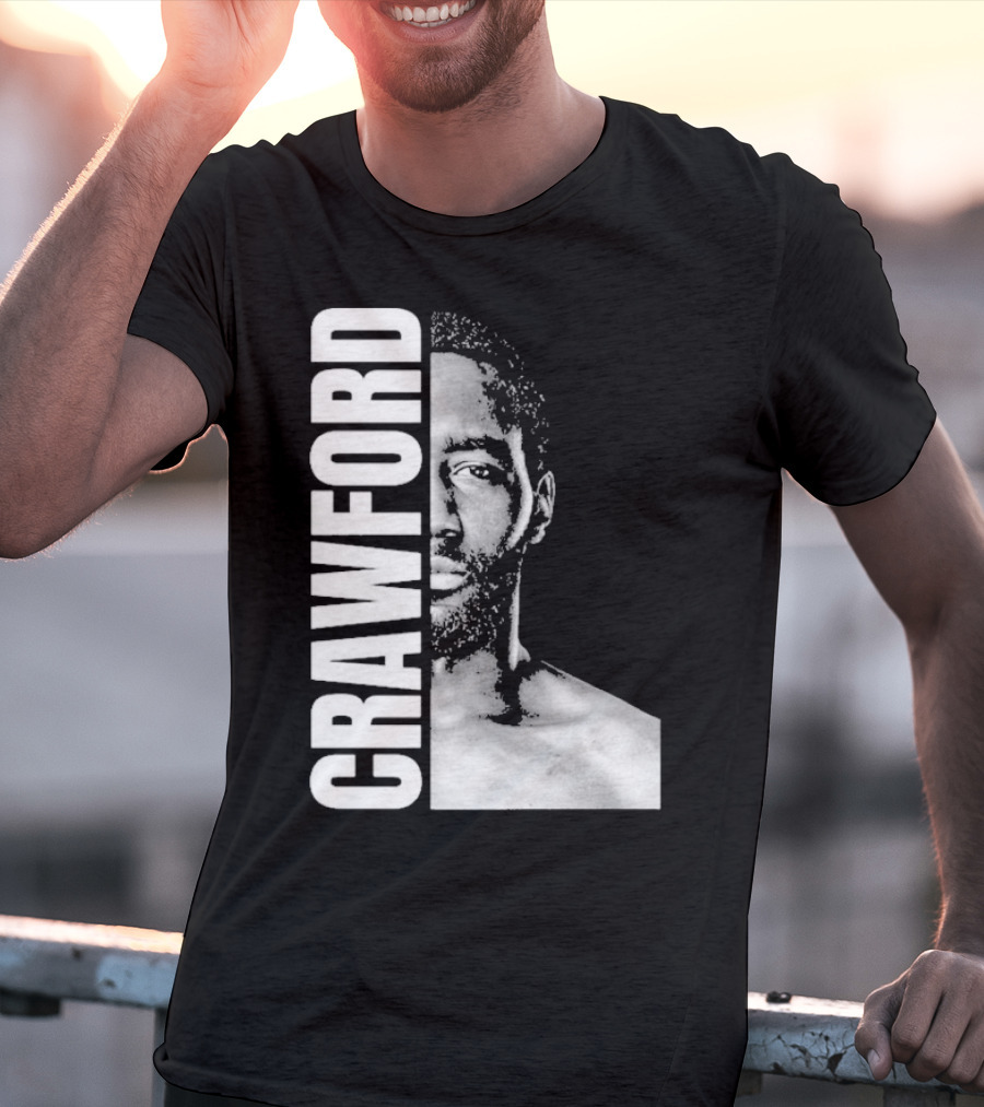 Crawford Face Of Boxing Terence Black And White Style T-Shirt