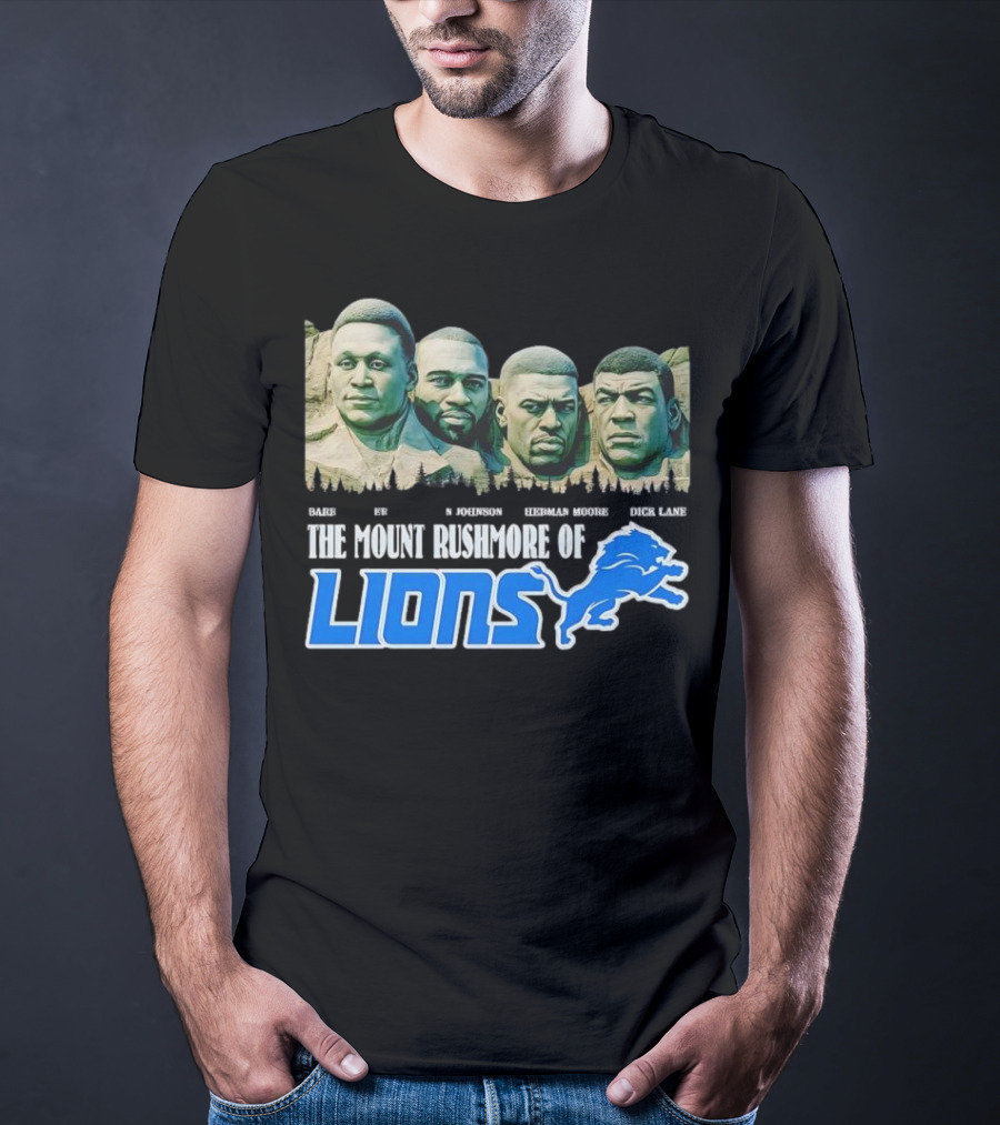 The Mount Rushmore Of Lions Sanders Johnson Moore Lane T-Shirt